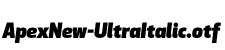 ApexNew-UltraItalic