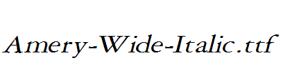 Amery-Wide-Italic