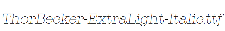 ThorBecker-ExtraLight-Italic.ttf