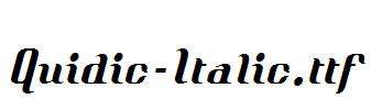 Quidic-Italic.ttf