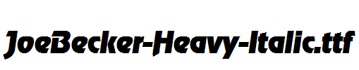 JoeBecker-Heavy-Italic.ttf