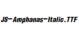 JS-Amphanas-Italic.ttf