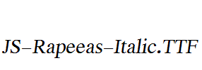 JS-Rapeeas-Italic.ttf