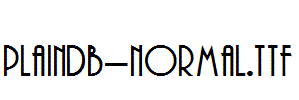 PlainDB-Normal.ttf