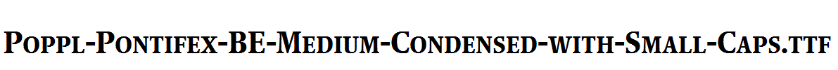 Poppl-Pontifex-BE-Medium-Condensed-with-Small-Caps.ttf