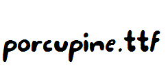 porcupine.ttf