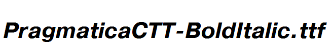 PragmaticaCTT-BoldItalic.ttf