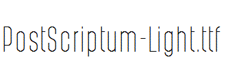 PostScriptum-Light.ttf