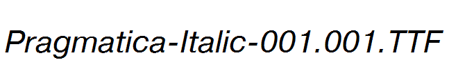 Pragmatica-Italic-001.001.ttf