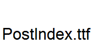 PostIndex.ttf