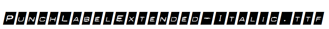 PunchLabelExtended-Italic.ttf