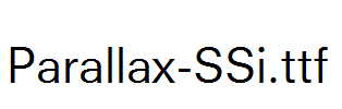 Parallax-SSi.ttf