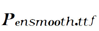 Pensmooth.ttf