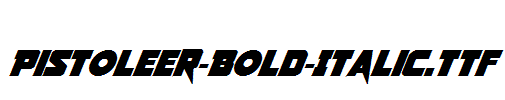 Pistoleer-Bold-Italic.ttf