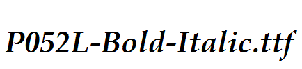 P052L-Bold-Italic.ttf