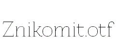 Znikomit.otf