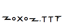 Zoxoz.ttf