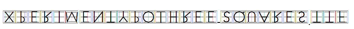 XperimentypoThree-Squares.ttf