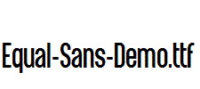 equal-sans-demo.ttf|字体下载