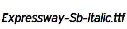 Expressway-Sb-Italic.ttf