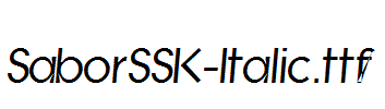 SaborSSK-Italic.ttf