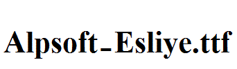 Alpsoft-Esliye.ttf