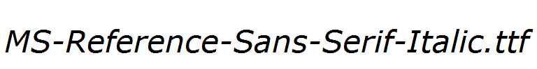 MS-Reference-Sans-Serif-Italic.ttf