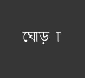 义启字库-ঘোড়া-字体设计