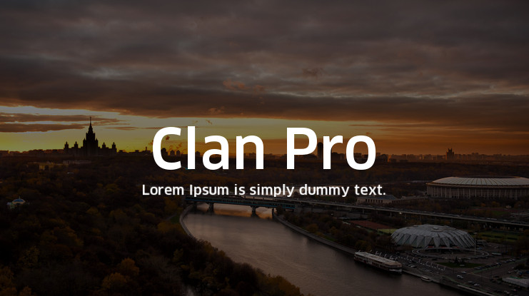 Clan Pro一共18款字体打包下载