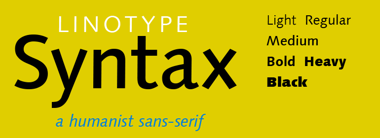 Linotype Syntax®