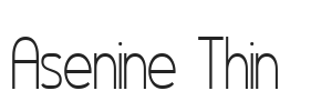 Asenine Thin.ttf字体下载