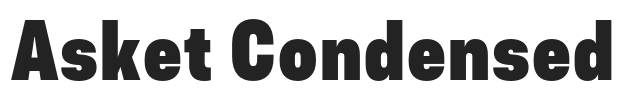 Asket Condensed.otf字体下载