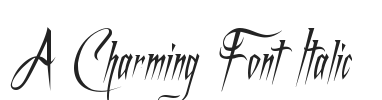 A Charming Font Italic.ttf字体下载