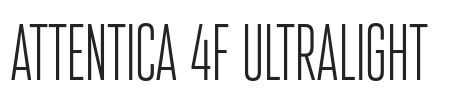 Attentica 4F UltraLight.otf字体下载