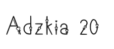 Adzkia 20.ttf字体下载