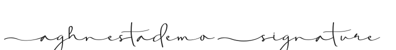 Aghnestademo Signature.ttf字体下载