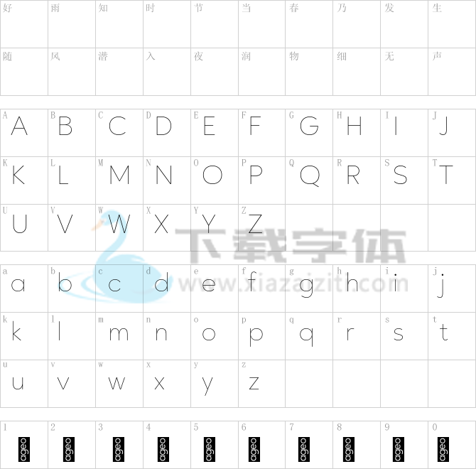 Ageo Personal Use Thin.otf字体下载
