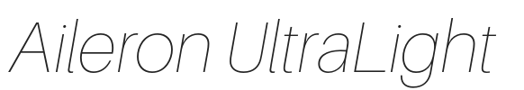 Aileron UltraLight.otf字体下载