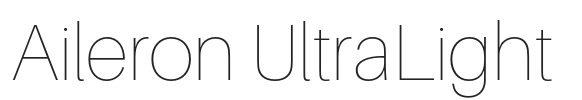 Aileron UltraLight.otf字体下载