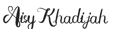 Aisy Khadijah.otf字体下载
