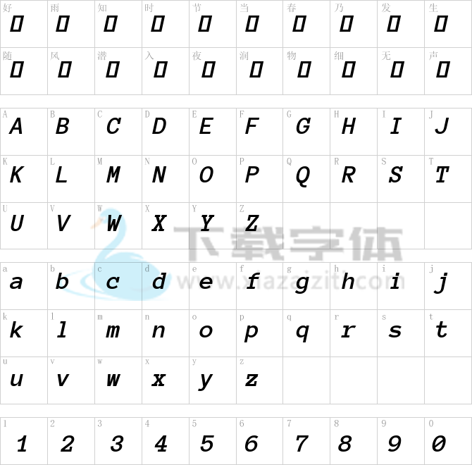 Anonymous Pro.ttf字体下载