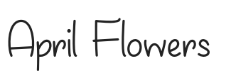 April Flowers.otf字体下载