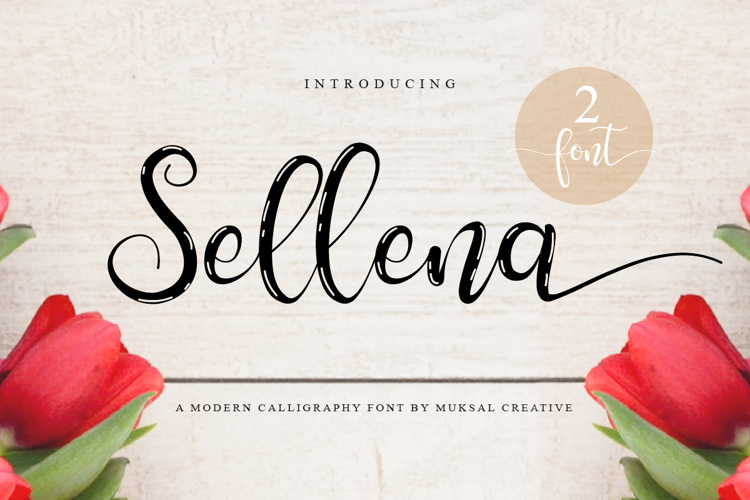 Sellena Brush Font