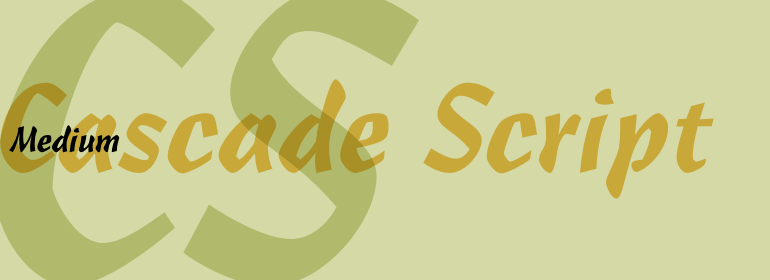 Cascade Script®