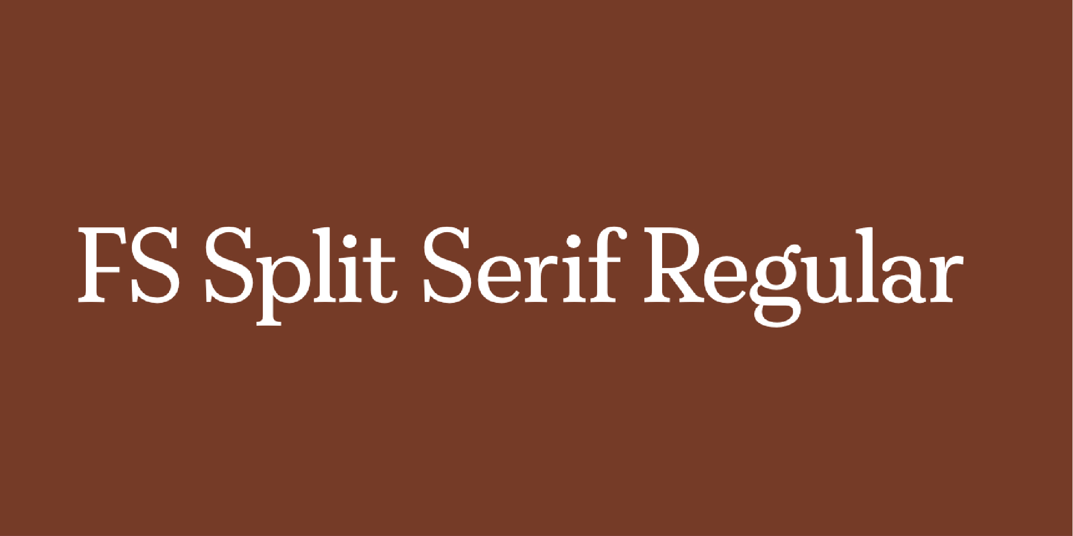 FS Split® Serif