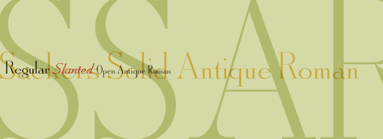 Sackers™ Solid Antique Roman