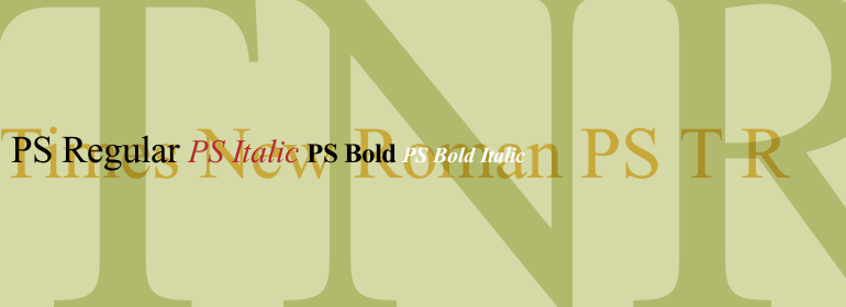 Times New Roman PS