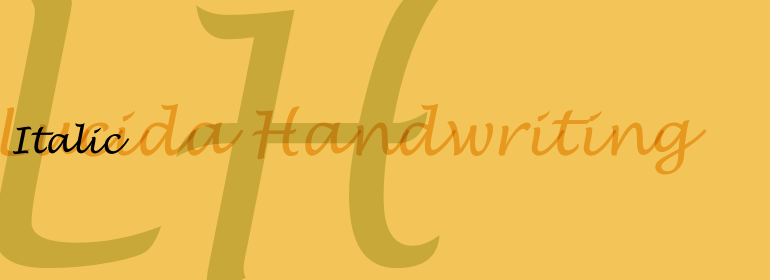 Lucida® Handwriting