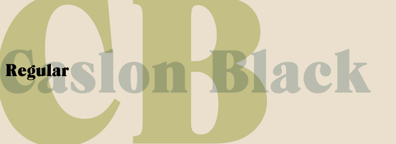 Caslon Black