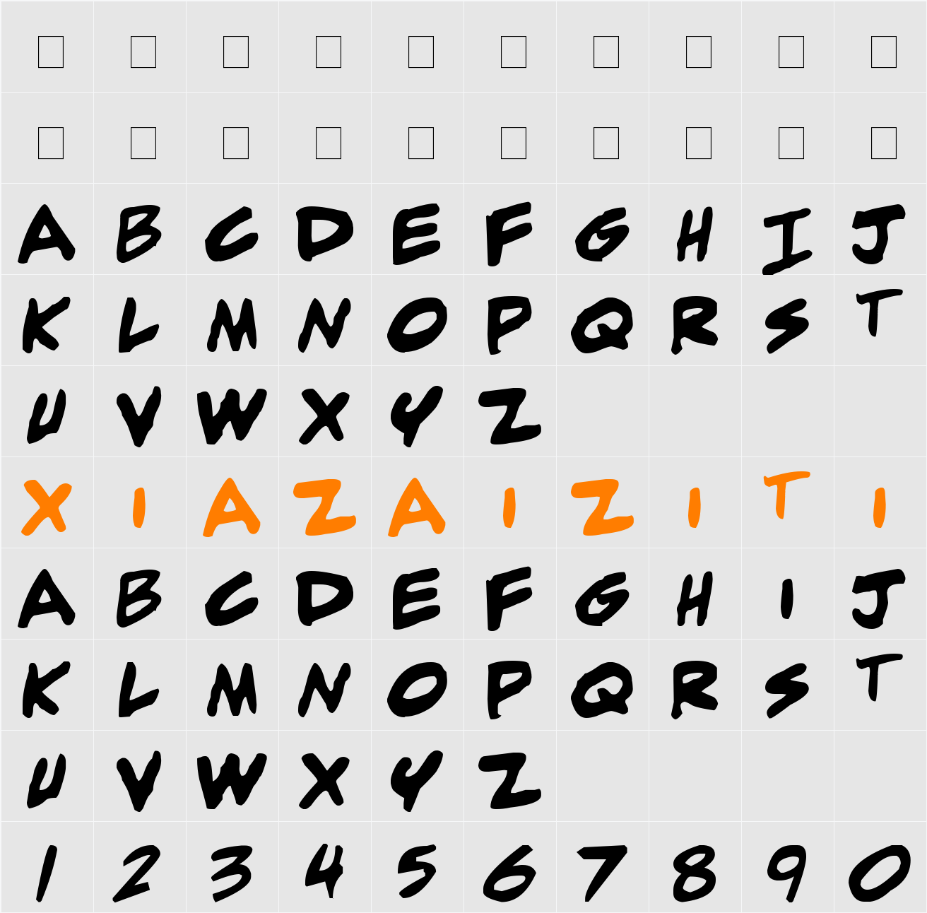adam warren 0.2 字符映射表